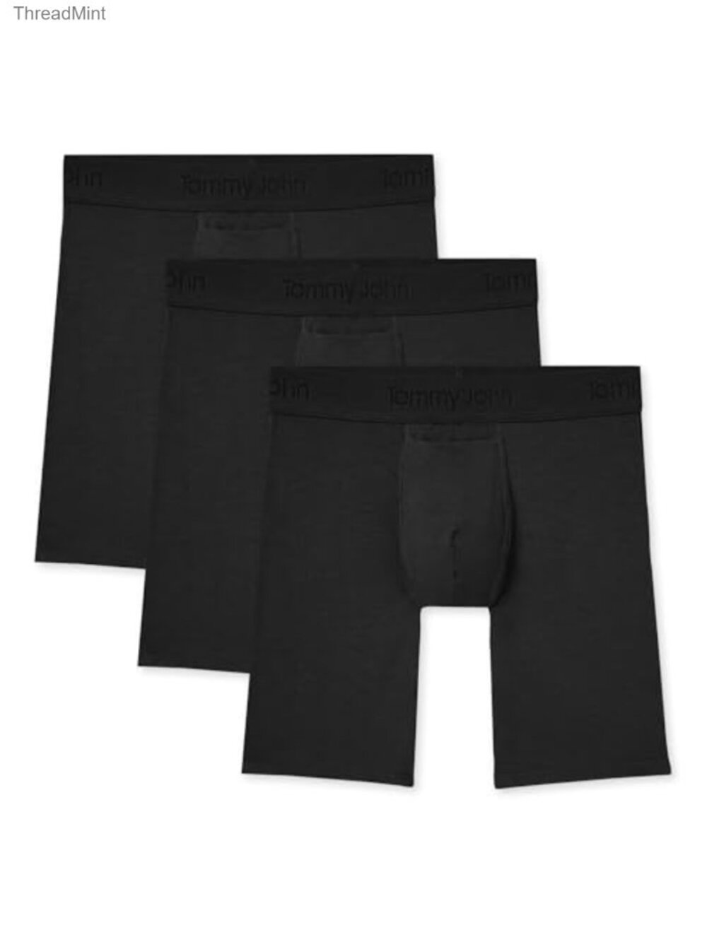 Men's Second Skin Boxer Briefs 8" Inseam Modal Blend Tagless Underwear